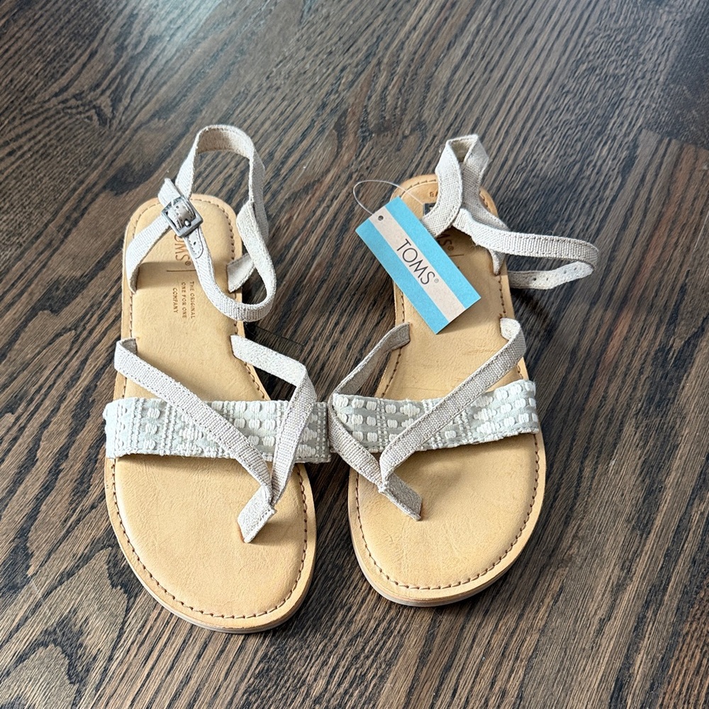 TOMS Light Tan Strappy Sandals